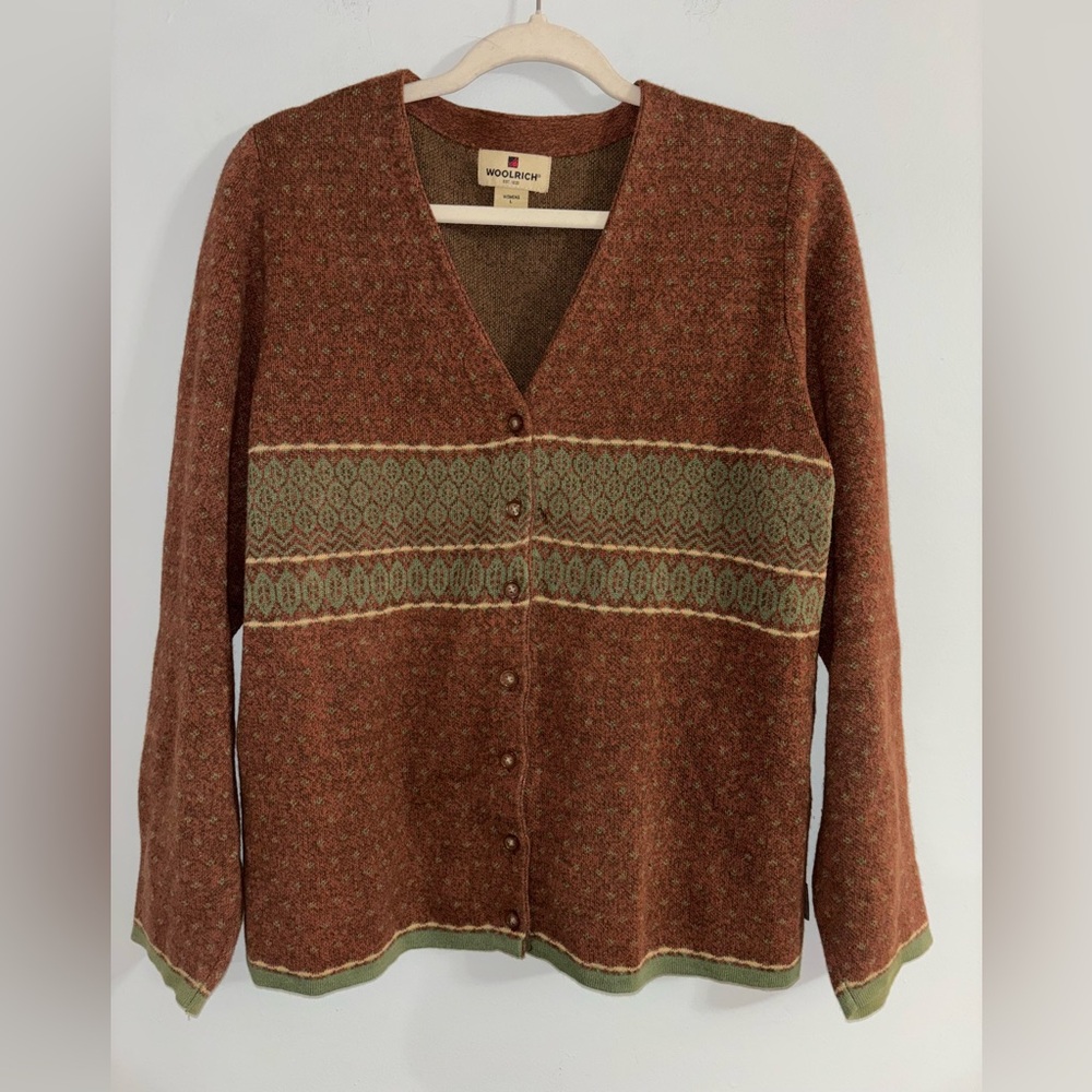 Vintage Woolrich Wool Cardigan Sweater – Women’s L